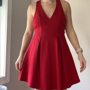 Red formal dress